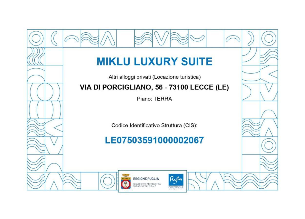 Miklu Luxury Suite 莱切 外观 照片